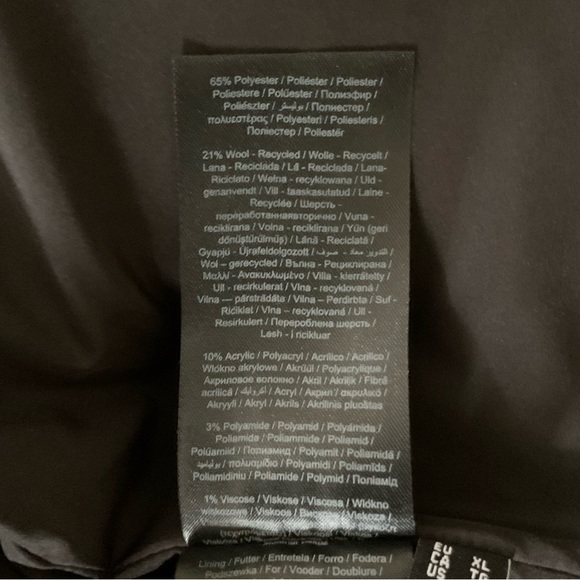 Plaid Loose Fit Houndstooth Single Breasted Wool Blend Blazer XL - Picture 14 of 16